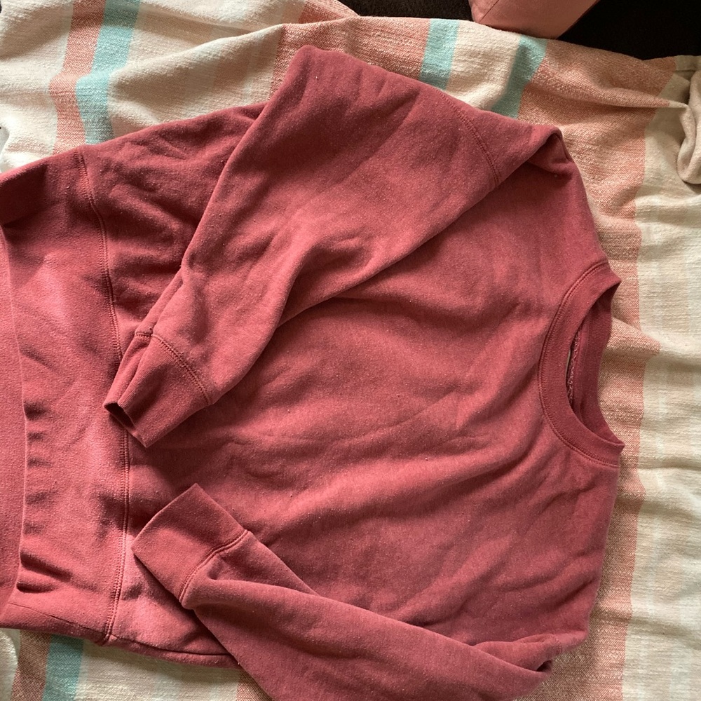AE Cozy Red Crewneck Sweatshirt